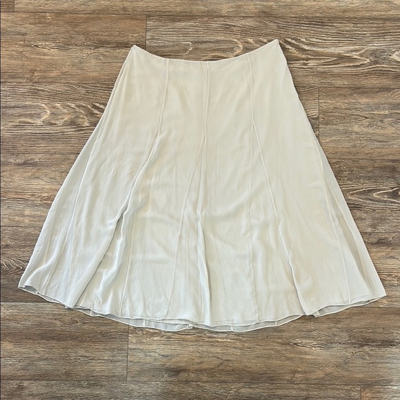 Eileen Fisher Women's Size XL 100% Silk Georgette Lined Crepe‎ Skirt - Picture 1 of 10